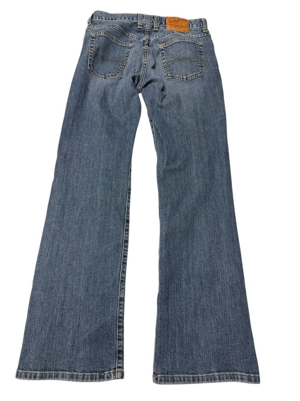Lucky Brand Jeans Womens Blue Easy Rider Button-Fly Denim By Gene Montesano 6/28 - Picture 2 of 7